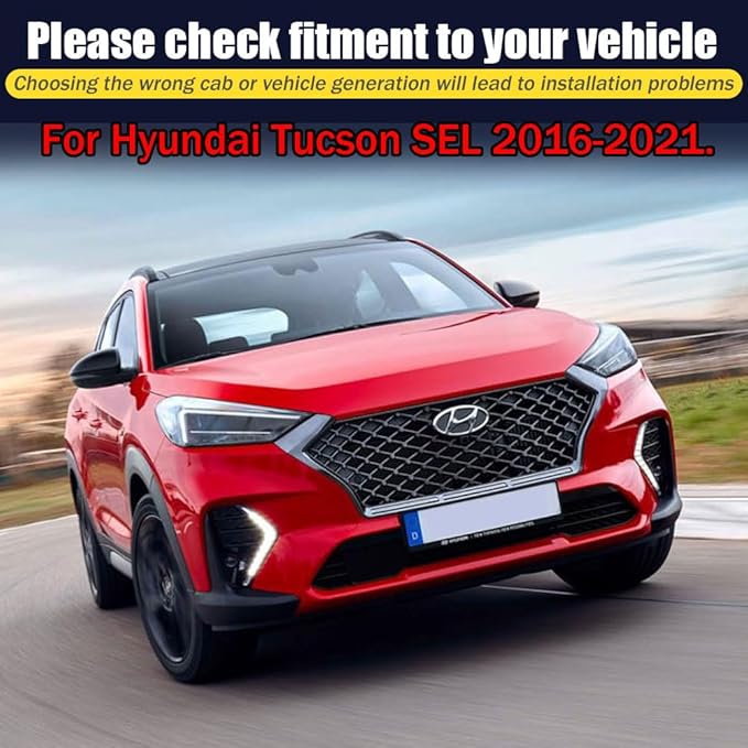 Rain Guards for Hyundai Tucson SEL 2016-2021, Tape-on Side Window Deflectors for Hyundai Tucson, Window Visors for Hyundai Cars,for Hyundai Car Accessories 4 Rain Guards & 2 Car Coasters