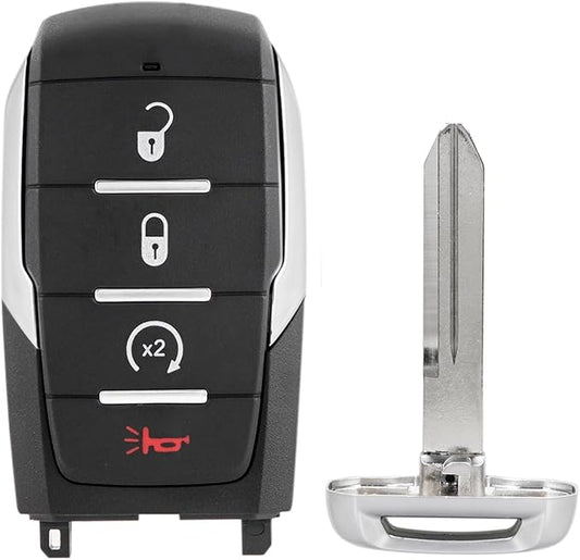 4-Button Smart Key Fob for Dodge Ram 1500 (2019-2024), 433MHz, FCC ID: OHT-4882056, P/N: 68442907 68291689
