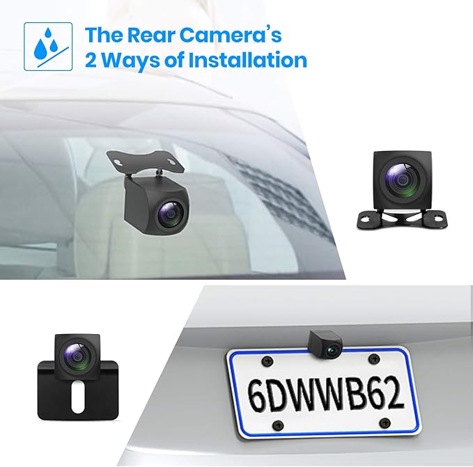 9.35''1080P OEM Rear View Mirror Camera: Recording Wide View Back Up Camera for Cars, Smart Full Touch Screen Stream Media Backup Camera with Super Night Vision for Trucks,Vans, SUVS (AUTO-VOX T9)