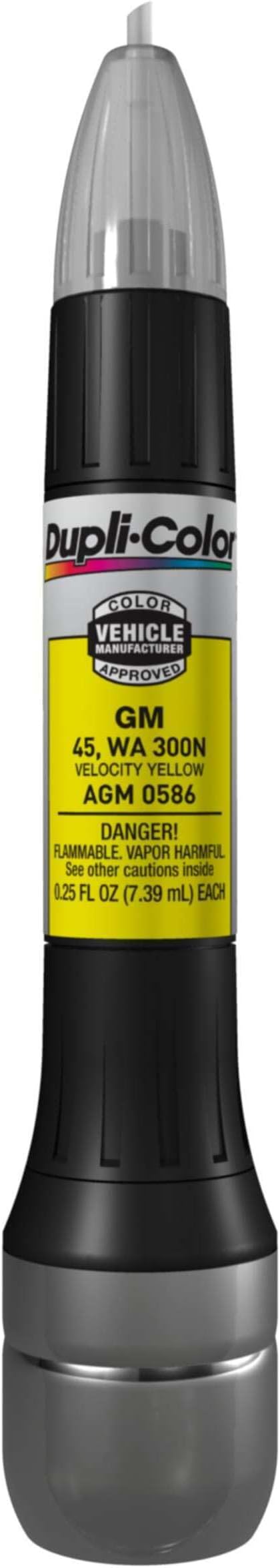 Dupli-Color AGM0586 Velocity Yellow - WA300N Exact-Match Scratch Fix All-in-1 Touch-Up Paint - 0.5 oz.