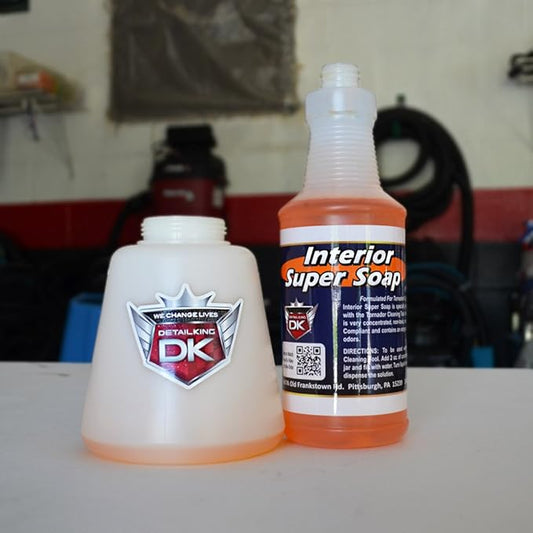 Detail King Interior Super Soap - Car Interior Cleaner, Upholstery Cleaner - Gallon - Makes 16 Gallons of solution