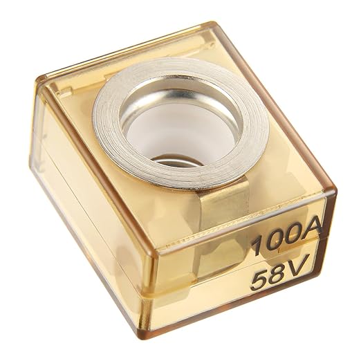 Marine Rated Battery Fuse 58V DC Max 100A IP66 Waterproof Fuse Holder 100A