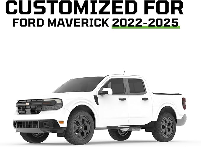 Seat Covers Fit for Ford Maverick 2022-2025 Double Cab XL XLT Lariat,Full Coverage Seat Cover Design ,Safety and Comfort Carbon Fiber Car Seat Covers,Airbag Compatible Seat Covers for Cars(Red)