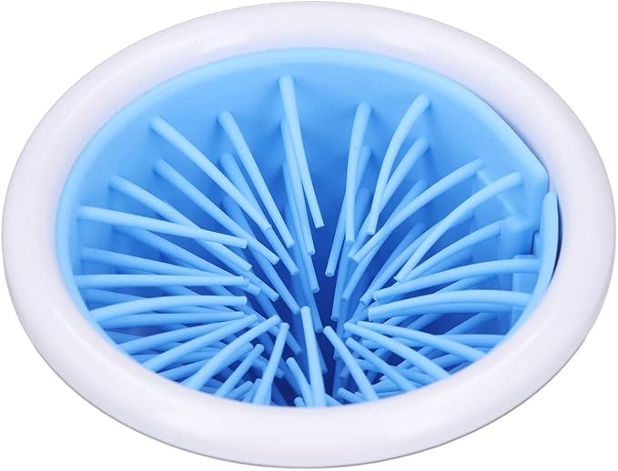 gernie Electric Pet Washer, 2000mAh USB Rechargeable Automatic Dog Washer 2 in 1 Portable Dog Foot Cleaner with Soft Brush for Small Medium Dogs s and Cats