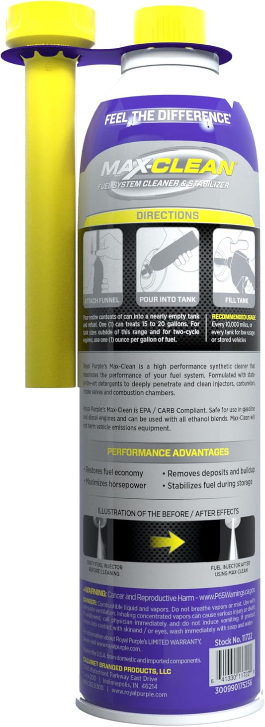 Royal Purple Max-Clean Fuel System Cleaner and Stabilizer 11722 20 Ounce