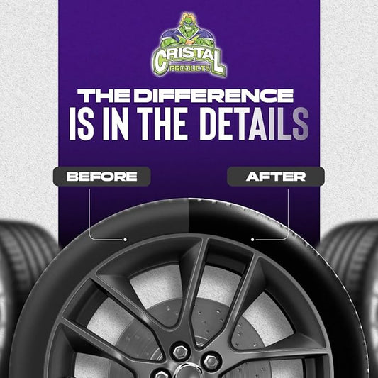 Untouchable Tire Shine Spray – Long-Lasting Wet Tire Finish for Deep Gloss & Protection – Waterproof Tire Shine, Easy Application, Premium Tire Cleaner Shine