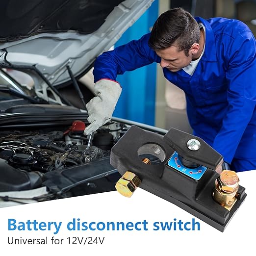 Battery Disconnect Switch, Heavy Duty Battery Shut Off Switch, High Current Master Battery Power Cut Isolator Kill Switch, Smart Battery Kill Switch for Car, RV and Boat