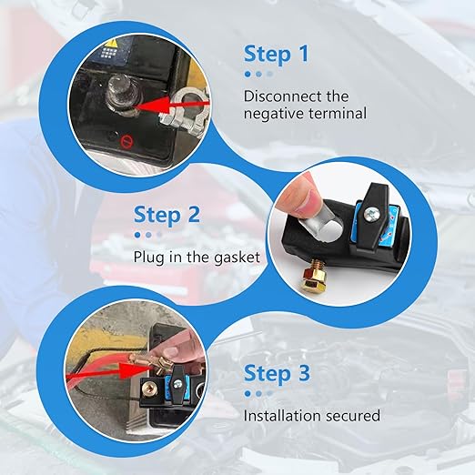 Battery Disconnect Switch, Heavy Duty Battery Shut Off Switch, High Current Master Battery Power Cut Isolator Kill Switch, Smart Battery Kill Switch for Car, RV and Boat