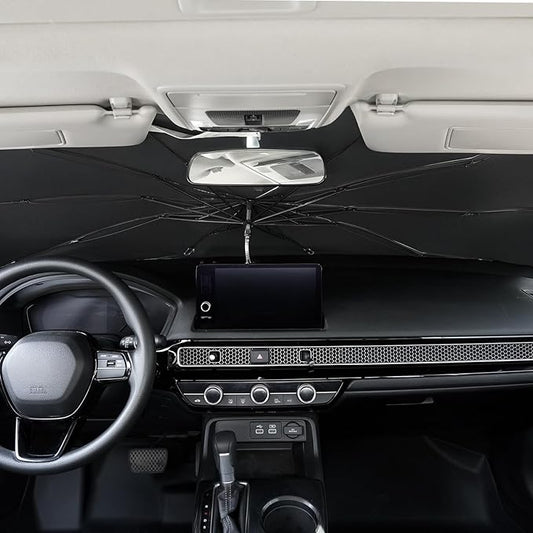 Umbrella Sunshade for Honda Civic 2025 2024 2023 2022 Accessories, Foldable Windshield Cover Sun Shade Umbrella Sun Visor UV Block Windshield, Ice Nano (for for Honda Civic 2022-2025