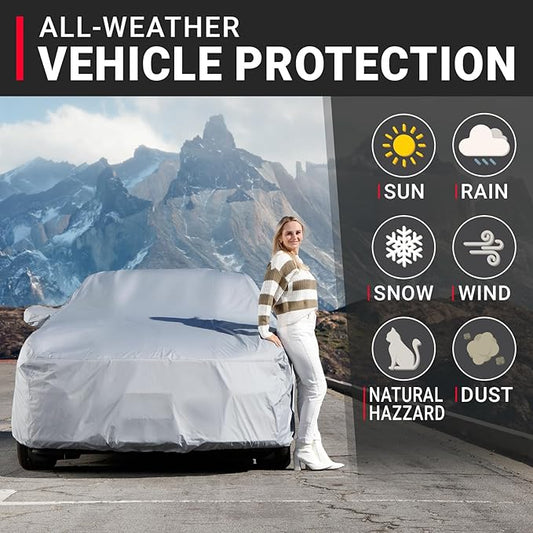 iCarCover Custom Car Cover for Chevy Camaro STD, Z28, SS, Waterproof All Weather Rain Snow UV Sun Protector Full Exterior Weatherproof Indoor Outdoor Car Cover with Strap (Year Fits 1993-2002)