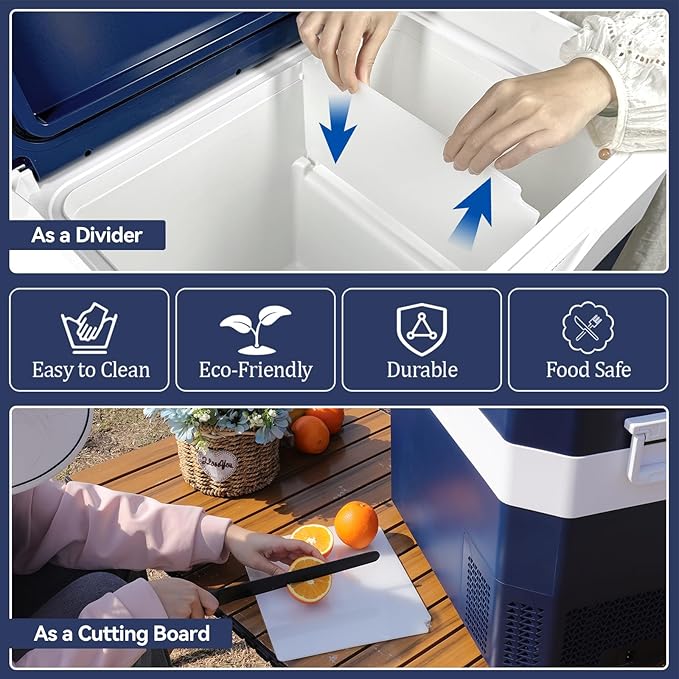 Car Fridge Portable 12V Refrigerator 40 Quart 12 Volt Freezer Compressor Cooler 12V/24V DC 110~240 V AC for Truck Van RV Camper SUV and Home Use (HC-38P5)
