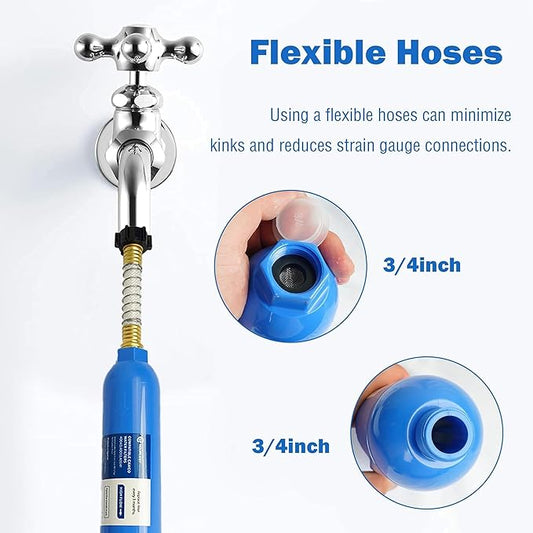 Hourleey 2 Pack RV Inline Water Filter, Reduce Bad Taste, Odors, Rust, Fluoride, Chlorine and Sediment in Drinking Water, Dedicated for RVs Campers