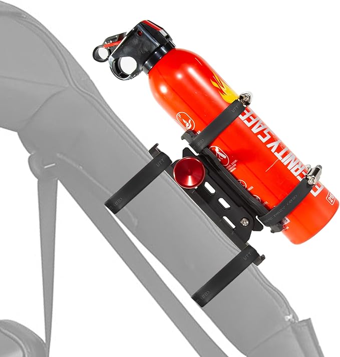 Car Fire Extinguisher Mount Holder - Quick Release Fire Extinguisher Bracket for Jeep Wrangler JT, TJ, JL, JKU, UTV, Polaris RZR, Ranger, Can-Am X3, Yamaha, ATV, Tractor – Corrosion-Resistant