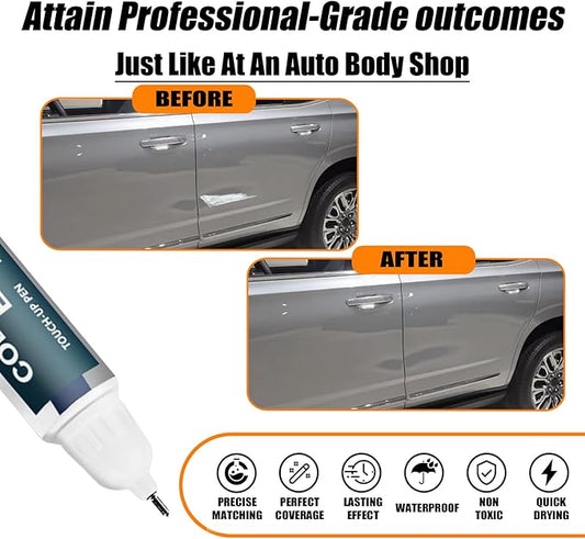 Sterling Metallic(GXD/WA130H) Touch Up Paint for GMC, Car Paint Pen Scratch Repair Two-In-One Touch Up Paint, Premium Car Scratch Remover for Deep Scratches