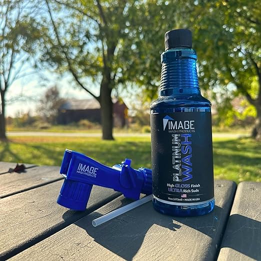 Image Wash Products - 16oz Platinum Wash Car Soap โ Car Wash Foam Soap for Foam Cannon & Pressure Washer | High Gloss RV/Truck Wash Soap | Bubble Gum Scent, Detailer Grade Car Soap