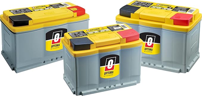OPTIMA Batteries High Performance DH6 YellowTop Dual Purpose Sealed AGM Car, Truck and SUV Battery, 800 CCA, Maintenance Free, Versitile Mounting, BCI Group Size 48