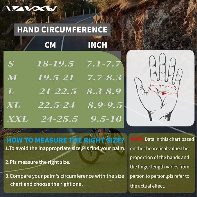 VXW High Protection Motorcycle Gloves for Men - Gel Palm Sliders& Joints Protection Design, High-Speed Sports Gear for MTB/ATV/BMX/Motocross/Racing/Dirt Bike Gear