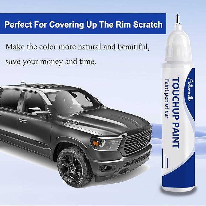 Granite Crystal Metallic(PAU/LAU) Touch Up Paint for Dodge-Exact Match–Chips and Nicks Car Paint Scratch Repair Kit Automotive Paint Pen for Challenger/Durango/Grand Caravan/Charger/RAM