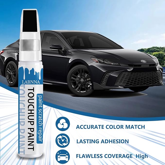 Fluid (Jet) Black (668) Touch Up Paint for BMW-Exact Match 2 in 1 touchup Paint Pen for Chips and Nicks Repair Car Paint Scratch Repair Kit