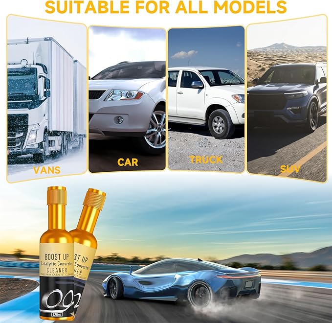 Catalytic Converter Cleaner,120 ml Auto Parts Engine Cleaner, Exhaust System Pipe Carbon Removal Treatment Additive Oil, Fuel System Treatment Oil Additive for Gas and Diesel Car (120ml-1PC)