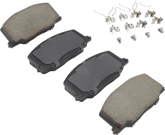 Premium Ceramic Front Brake Pads (1001-0356C) Compatible with Lexus ES250 1990-1991, Toyota Camry 1987-1991, Toyota Celica 1988-1993