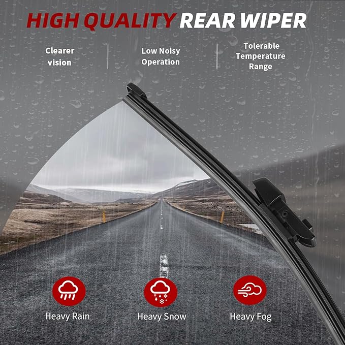 OTUAYAUTO Premium Windshield Wiper Blades - Replacement for Volkswagen VW Atlas 2018-2024-Precision Fit, All-Weather Performance, Front and Rear Wiper Blades, Top Lock - 26"+22"+11" (Pack of 3)
