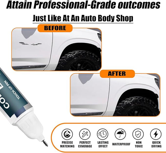 Summit White(GAZ/WA8624) Touch Up Paint for GMC, Car Paint Pen Scratch Repair Two-In-One Touch Up Paint, Premium Car Scratch Remover for Deep Scratches