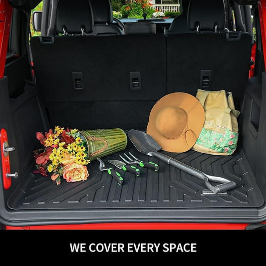 OEDRO Cargo Liner Fit for 2010-2024 Toyota 4Runner Standard Cargo Mats (No 3rd Seat or No Sliding Cargo Deck), All Weather Protection Custom Fit 4Runner Cargo Trunk Liners