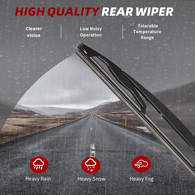 OTUAYAUTO Windshield Wiper Blades - Replacement for Ford Escape 2008-2012, Original Factory Quality Front and Rear Wiper Blade - Pinch Tab 20"+20"+12"(Pack of 3)