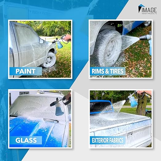 Image Wash Products - (1-Gallon Platinum Wash Car Soap โ Car Wash Foam Soap for Foam Cannon & Pressure Washer | High Gloss RV/Truck Wash Soap | Bubble Gum Scent, Detailer Grade Car Soap