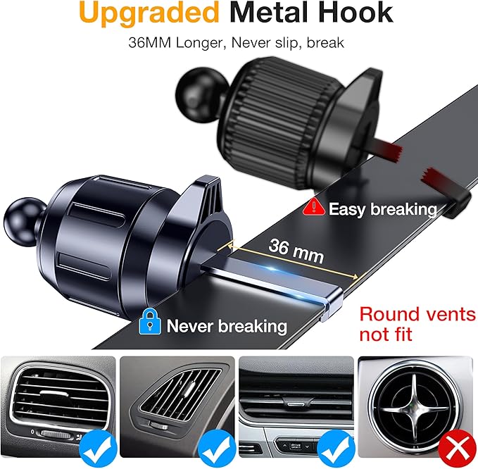 Phone Holders for Your Carใ2025 Upgraded 3 Base in 1ใCar Phone Holder Mount Dashใ360ยฐใSuction Cup Phone Mount for Truck Cell Phone Holder Automobile Accessory Kits for Car fits iPhone Samsung