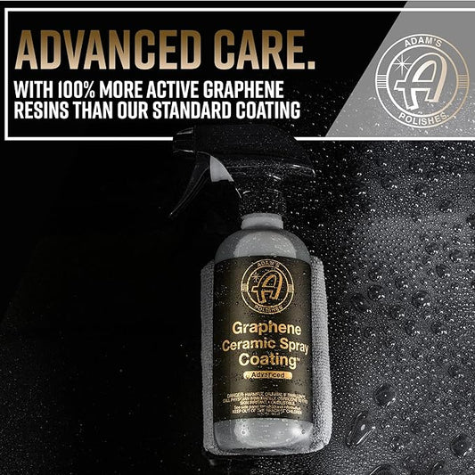 Adam's Polishes Advanced Graphene Ceramic Spray Coating - 18+ Months Sprayable Graphene Oxide Ceramic Coating for Cars, Boats, RV's & Motorcycle | Adds Extreme Gloss, Depth, Shine & Protection