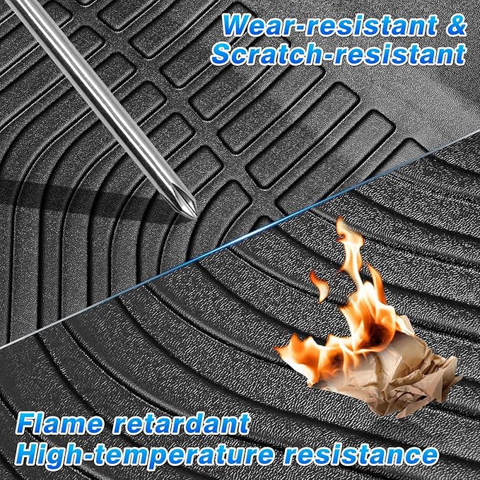 Cartist Custom Fit for Floor Mats 2015-2022 Chevy Colorado Crew Cab/GMC Canyon Crew Cab TPO Odorless High Edge Floor Liners 1nd&2nd Row Carpet Protectotion