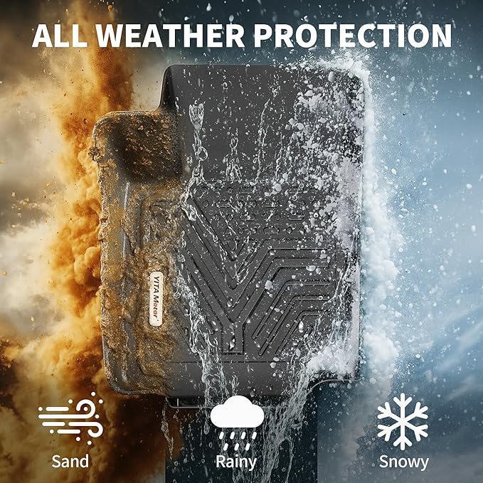 YITAMOTOR Floor Mats Compatible with 2015-2023 Jeep Cherokee (Not for Grand Cherokee), Custom Fit Floor Liners, 1st & 2nd Row All-Weather Protection, Black