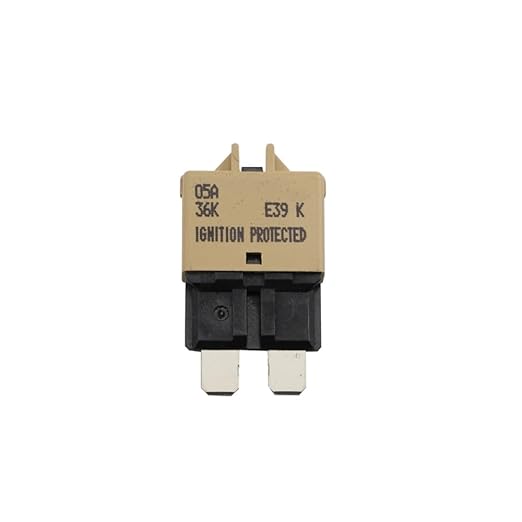 GLOSO Circuit Breaker Blade Fuse E39 (T3) Manual Reset Fuse for Car Truck RV Automotive Marine Boat Trolling Motor & Custom Wiring Audio Battery Protection/Low Profile ATC/ATO (5A - 1 Pack)