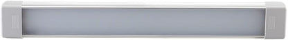 LED Interior Utility Light Fixture 18.5" x 2.6", High Lumen-Output Low Current Draw Energy Efficient, Frosted Lens 6000K Cool-White Even Diffused Beam, On/Off Rocker Switch 12V-24V DC, 1-Pack