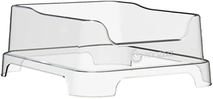 1 Transparent Cat Litter Splash Shield Plus (5-Pack) Disposable Litter Boxes. Small, Quick and Easy Disposal. Shallow for Small Pets, Senior Cats, Kittens