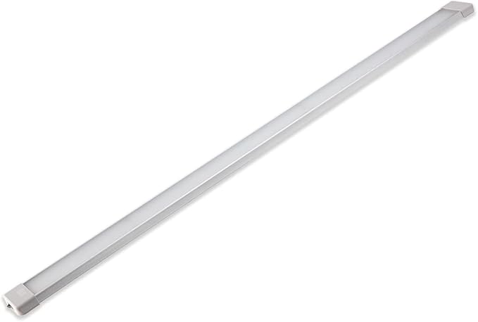 RV Cargo Truck LED Interior Utility Light Fixture 42.1" x 2.6", High Lumen-Output Low Current Draw, Frosted Lens 6000K Cool-White Even Diffused Beam, On/Off Rocker Switch 12V-24V DC, 1-Pack