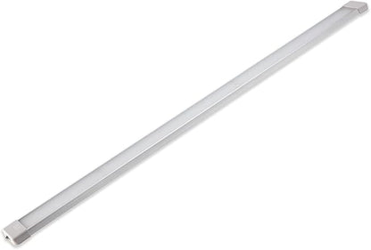 RV Cargo Truck LED Interior Utility Light Fixture 42.1" x 2.6", High Lumen-Output Low Current Draw, Frosted Lens 6000K Cool-White Even Diffused Beam, On/Off Rocker Switch 12V-24V DC, 1-Pack