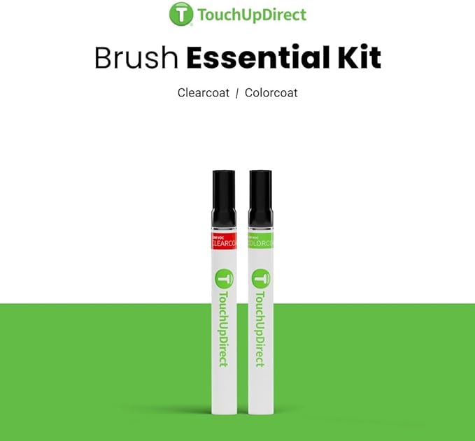 TouchUpDirect DAN Hakone Green Compatible with Toyota Exact Match Touch Up Paint Brush - Essential Kit