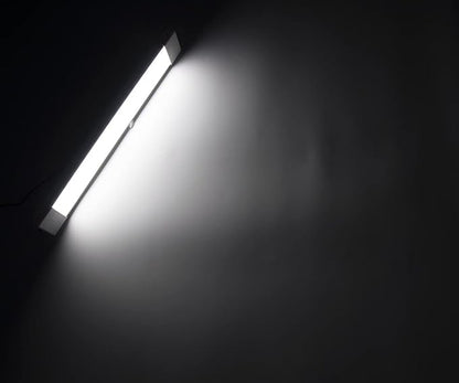 LED Interior Utility Light Fixture 14.6" x 2.6", High Lumen-Output Low Current Draw Energy Efficient, Frosted Lens 6000K Cool-White Even Diffused Beam, On/Off Rocker Switch 12V-24V DC, 1-Pack
