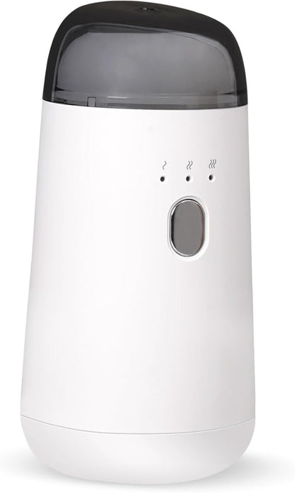 Waterless Diffuser for Essential Oil, Rechargeable Mini Aromatherapy Diffuser for Home & Car, Portable Cordless Design, Fits Car Cup Holder, 3 Mist Levels, 2-Hour Timer, Type-C Charging