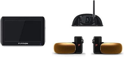 Furrion Vision S 3-Camera Wireless RV Backup System with 5-Inch Monitor, 1 Rear Sharkfin, 2 Side Running Light Cameras, Infrared Night Vision, Wide-Angle View, Hi-Res, IP65 Waterproof - FOS05TAEN