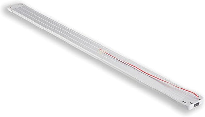 LED Interior Utility Light Fixture 34.2" x 2.6", High Lumen-Output Low Current Draw Energy Efficient, Frosted Lens 6000K Cool-White Even Diffused Beam, On/Off Rocker Switch 12V-24V DC, 1-Pack
