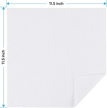 HOMEXCEL White Shop Towels 100 Pack, Reusable Microfiber Towels for Cars, Bulk Multipurpose Microfiber Cleaning Cloths, Lint Free Cleaning Rags for Car, House and Kitchen, 11.5 x 11.5 inch