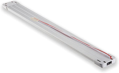 LED Interior Utility Light Fixture 22.4" x 2.6", High Lumen-Output Low Current Draw Energy Efficient, Frosted Lens 6000K Cool-White Even Diffused Beam, On/Off Rocker Switch 12V-24V DC, 1-Pack