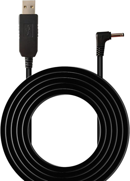 Power Cord for Cobra Radar Detector 480i Esr800 Xrs9370 Esd7570 Charger 12V, USB Charging Cable 6.6 FT