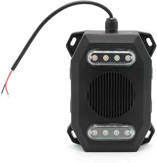 102dB Reversing Backup Alarm & Light Warning System – 12-24V Beep Sound Safety Alert for Vehicles (2PCS)