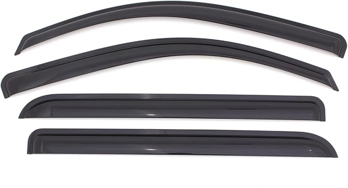 KPY Window Visor Rain Guard for 2008-2014 Mercedes-Benz C-Class Sedan, Tape-On Window Deflectors Vent Visor Shades for 08 09 10 11 12 13 14 C250 C300 C350 C63