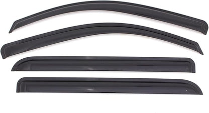 KPY Window Visor Compatible with Toyota Yaris Hatchback 2005-2010, 4PC Rain Guard Side Window Vent Deflectors Tape-On Mugen Style, 2005 2006 2007 2008 2009 2010